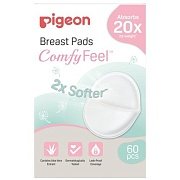 PIGEON Comfy Feel Breast Pads Вкладыши для бюстгралтера с алоэ, 60 шт в уп. купить в Москве