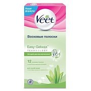 Восковые полоски для сухой кожи 12шт - Veet купить в Москве