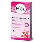 Восковые полоски для нормальной кожи 12 шт - Veet купить в Москве