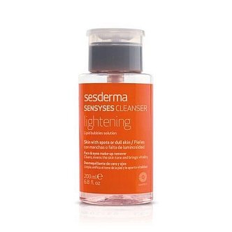 Sesderma SENSYSES Cleanser LIGHTENING – Липосомальный лосьон для снятия макияжа для пигментированной и тусклой кожи, 200 мл купить по цене 2 279 ₽