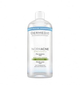 Dermedic Normacne - Мицеллярная вода H2O для жирной кожи 500 мл купить по цене 1 456 р.