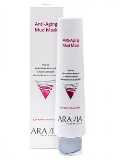 Aravia Professional Anti-Aging Mud Mask - Маска омолаживающая с комплексом минеральных грязей 100 мл купить по цене 884 р.
